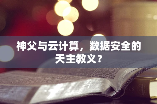 神父与云计算，数据安全的天主教义？