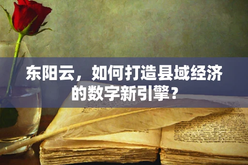 东阳云，如何打造县域经济的数字新引擎？