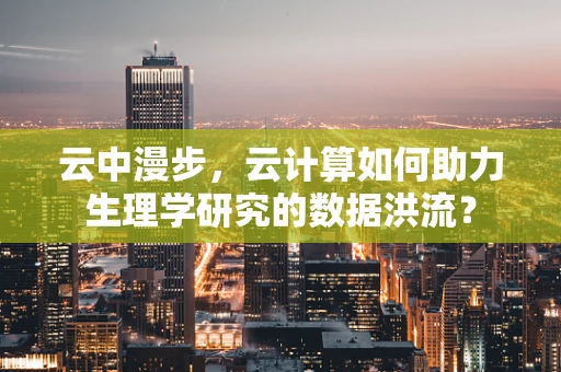 云中漫步，云计算如何助力生理学研究的数据洪流？