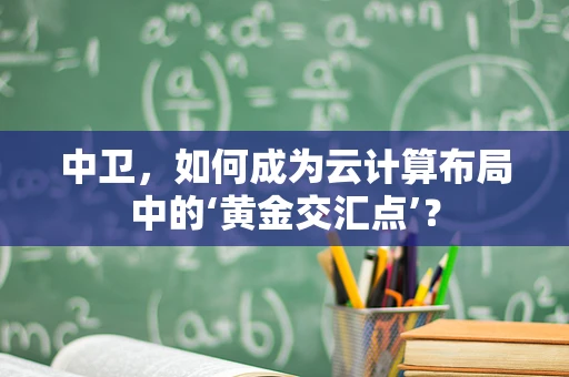 中卫，如何成为云计算布局中的‘黄金交汇点’？