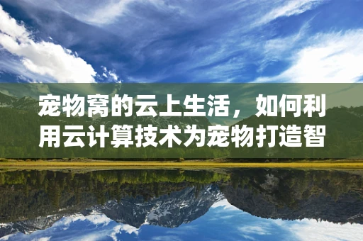 宠物窝的云上生活，如何利用云计算技术为宠物打造智能栖息地？