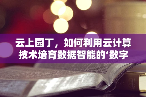 云上园丁，如何利用云计算技术培育数据智能的‘数字花园’？