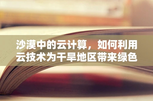 沙漠中的云计算，如何利用云技术为干旱地区带来绿色希望？