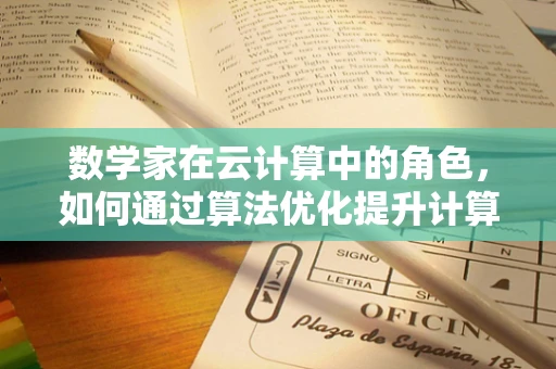 数学家在云计算中的角色，如何通过算法优化提升计算效率？