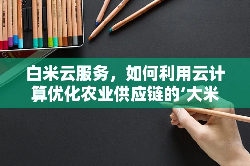 白米云服务，如何利用云计算优化农业供应链的‘大米之旅’？