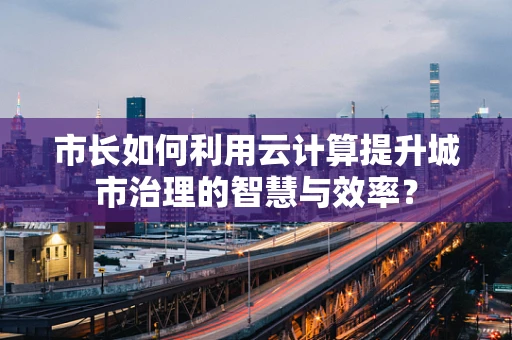 市长如何利用云计算提升城市治理的智慧与效率？
