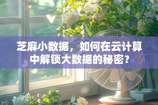 芝麻小数据，如何在云计算中解锁大数据的秘密？
