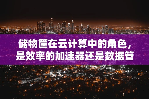 储物筐在云计算中的角色，是效率的加速器还是数据管理的盲点？