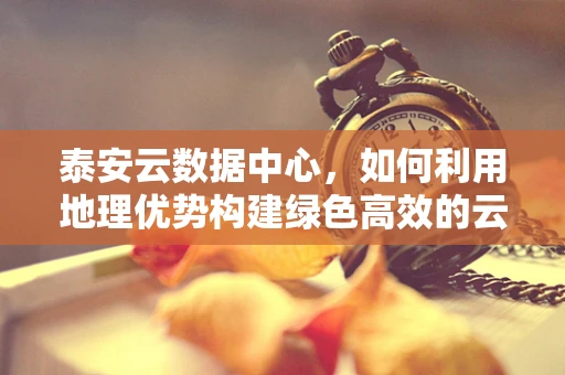 泰安云数据中心，如何利用地理优势构建绿色高效的云计算基础设施？
