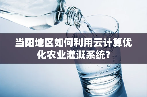 当阳地区如何利用云计算优化农业灌溉系统？