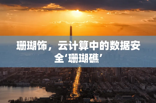 珊瑚饰，云计算中的数据安全‘珊瑚礁’