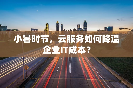 小暑时节，云服务如何降温企业IT成本？