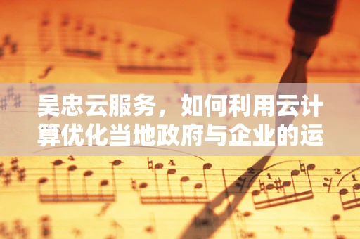 吴忠云服务，如何利用云计算优化当地政府与企业的运营效率？