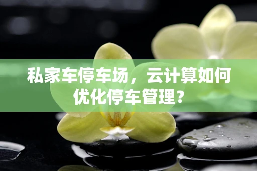 私家车停车场，云计算如何优化停车管理？
