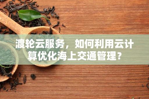渡轮云服务，如何利用云计算优化海上交通管理？