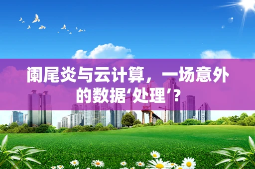 阑尾炎与云计算，一场意外的数据‘处理’？