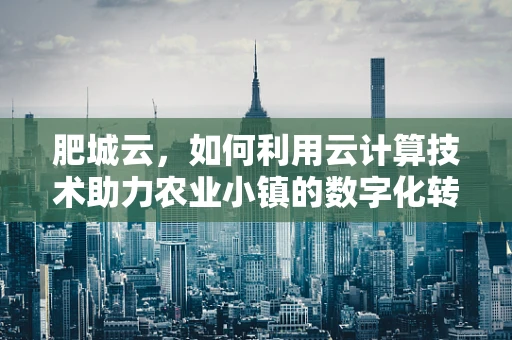 肥城云，如何利用云计算技术助力农业小镇的数字化转型？