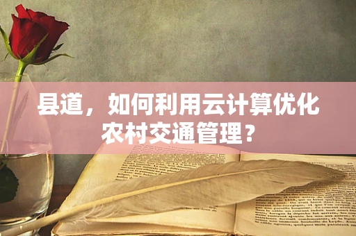 县道，如何利用云计算优化农村交通管理？