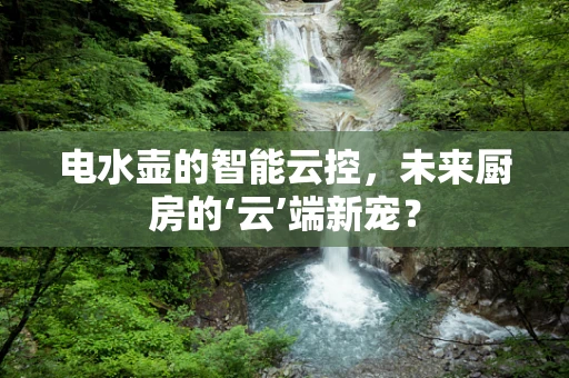电水壶的智能云控，未来厨房的‘云’端新宠？