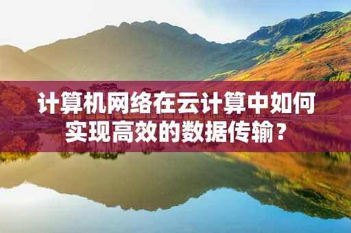 计算机网络在云计算中如何实现高效的数据传输？