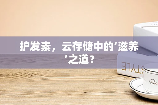 护发素，云存储中的‘滋养’之道？