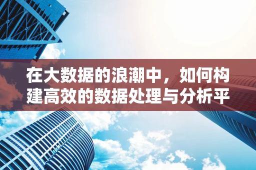 在大数据的浪潮中，如何构建高效的数据处理与分析平台？