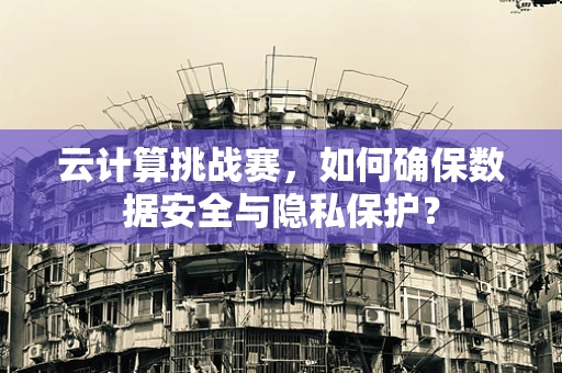 云计算挑战赛，如何确保数据安全与隐私保护？