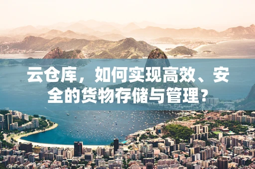 云仓库，如何实现高效、安全的货物存储与管理？