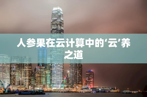 人参果在云计算中的‘云’养之道
